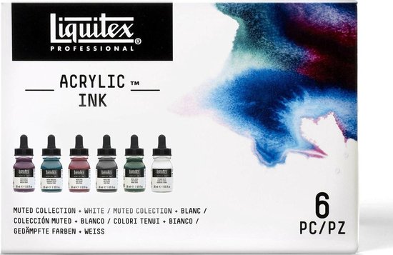 Foto: Liquitex professional acrylic ink set muted collection white