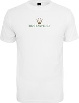 Mister Tee Heren Tshirt -L- Rich As Fuck Wit