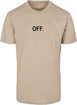 Urban Classics Heren Tshirt -M- OFF EMB Creme