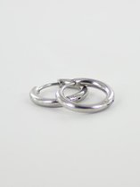 Oorring basic 12mm - Zilver