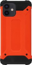 WLONS Rubber Kunststof Bumper Case Hoesje Geschikt voor iPhone 12 Mini - Oranje