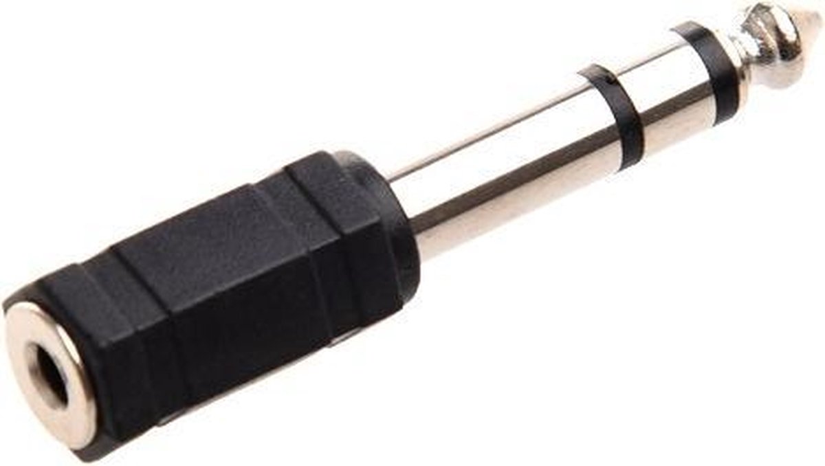 3.5mm female audio naar 6.35mm male adapter