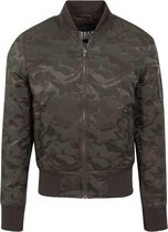 Urban Classics - Tonal Camo Bomber jacket - M - Groen