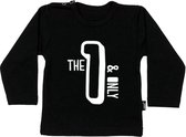 KMDB Shirtje Longsleeve 1e verjaardag Black Jongens Zwart - Maat 80