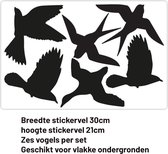 Autocollants de Vogelbescherming fenêtre - 6 oiseaux