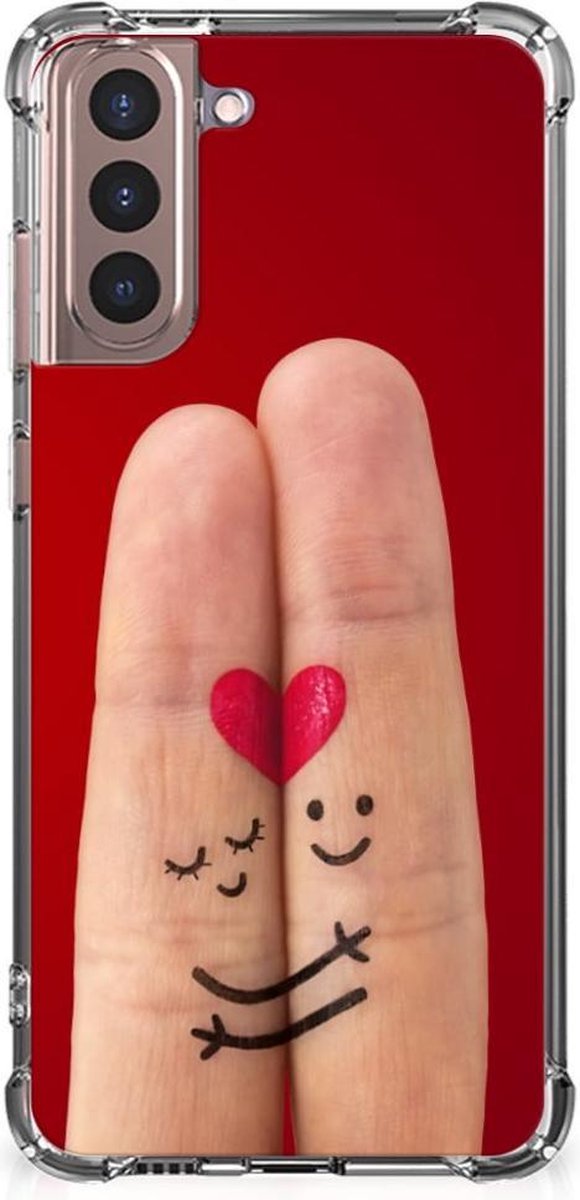 Samsung Galaxy S21 Plus Anti Shock Bumper Case Liefde - Origineel Romantisch Cadeau