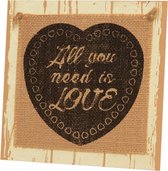 Wooden Sign "All you need is Love"