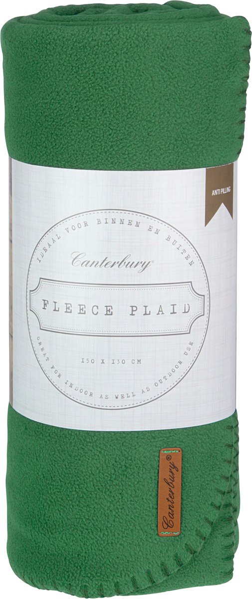 Canterbury Plaid Fleece - Cozy - Groen - 150x130 cm