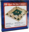 Afbeelding van het spelletje Shut the Box Spel 4 spelers 10 cijfers 29x29cm. Hout