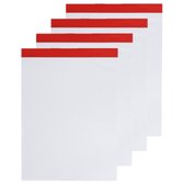 Set van 5x stuks notitieblokjes/opschrijfboekjes 21 x 15 cm 80 blanco paginas