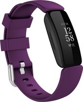 By Qubix Geschikt voor Fitbit Inspire 2 & Ace 3 - Sportbandje met gesp - Maat: Small - Paars Smartwatchbandje bandje Armband Polsband Strap Band