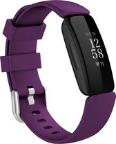 By Qubix - Fitbit Inspire 2 & Ace 3 - Sportbandje met gesp - Maat: Small - Paars