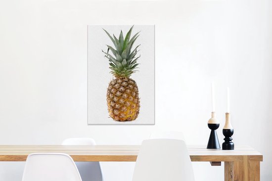 Toile ananas verticale 40x60 cm - Tirage photo sur toile (Décoration murale salon / chambre)