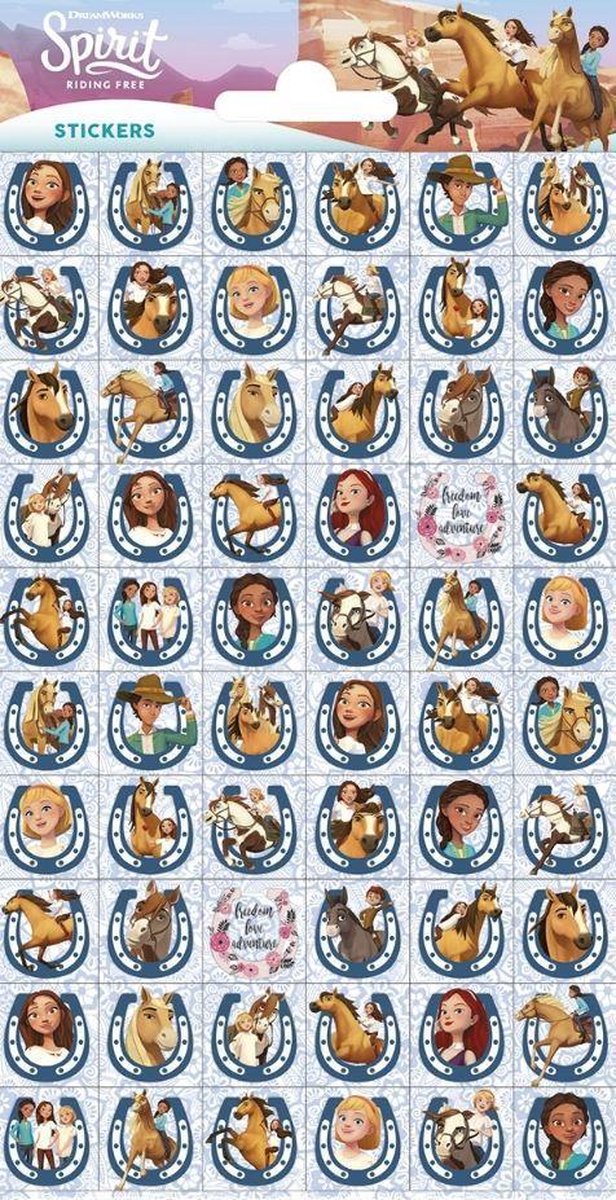 Funny Products Stickervel Spirit Junior Papier 60 Stuks