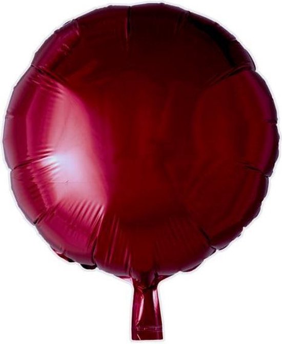 Globos Folieballon Rond 45 Cm Bordeaux