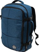 CabinMax Handbagage Uitbreidbaar Rugzak 44L / 55L - Geïntegreerd Laptopcompartiment - Laptoptas -55x40x20cm - (Uppsala Blue)