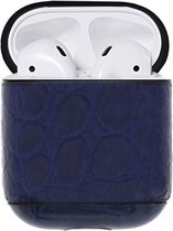 Airpods Hoesje Hard Case - Snake Blauw - Airpod hoesje geschikt voor Apple AirPods 1 en Airpods 2