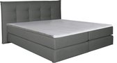 Boxspring George moongrey 200x200 compleet inclusief topdekmatras