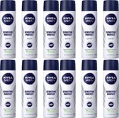 NIVEA Sensitive Protect Deo Spray Men - JUMBOPAK 12 x 150 ml