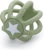 Kushies - Bijtspeelgoed - Baby speelgoed - Siliconen Bal - Bijtring - Smaragd Groen