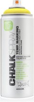 Montana spuitbare krijtverf (chalkspray) geel (CH 1020) - 400 ml