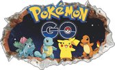 Pokemon Go - 3D - Muursticker - Kinderkamer decoratie