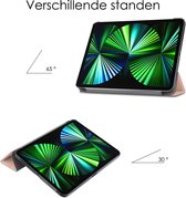 Hoesje Geschikt voor iPad Pro 2021 (11 inch) Hoesje Case Hard Cover Hoes Book Case - Rosé goud