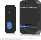 Transnect® - Draadloze Deurbel met 1 Ontvanger - Plug & Play - Inc. Batterij van 3 jaar - IP65 waterdicht - Bereik 300 Meter - 55 Melodie 5 Volume - Zwart