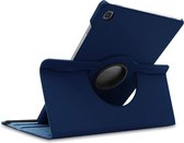 HB Hoes Geschikt voor Samsung Galaxy Tab A7 Lite 8.7 inch Donker Blauw - Draaibare Tablet Case met Standaard