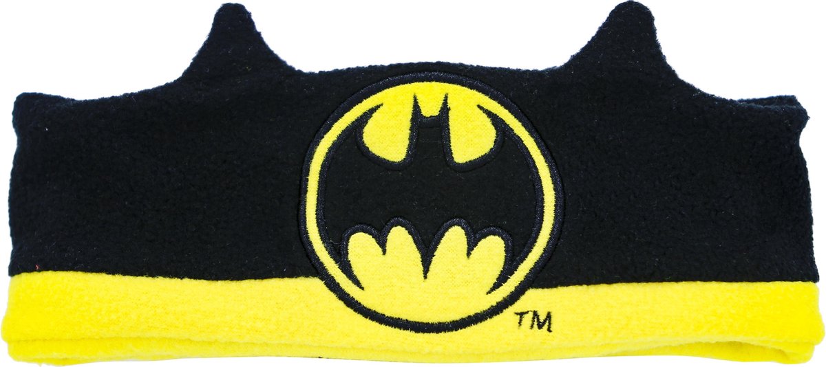 Batman - kinder koptelefoon hoofdband - volumebegrenzing - zacht fleece - wasbaar (3-8j)