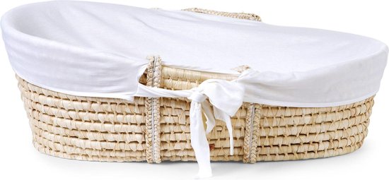 CHILDHOME MOSES BASKET SOFT CORN HUSK NATURAL MATTRESS bol - Main Image