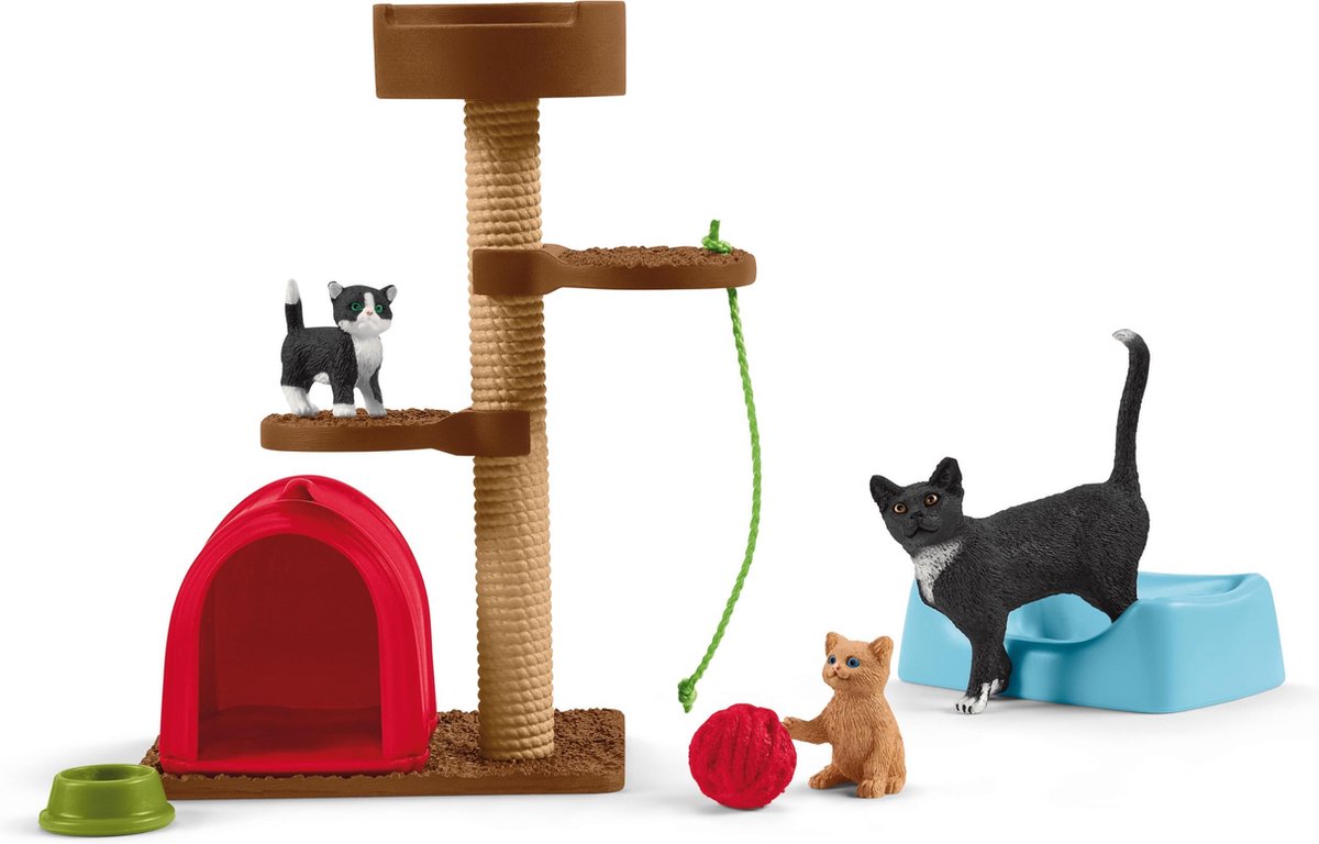 schleich FARM WORLD - Wandeling met een schattig katje - Speelfigurenset - Kinderspeelgoed voor Jongens en Meisjes - 3 tot 8 jaar - 9 Onderdelen — afbeelding 2