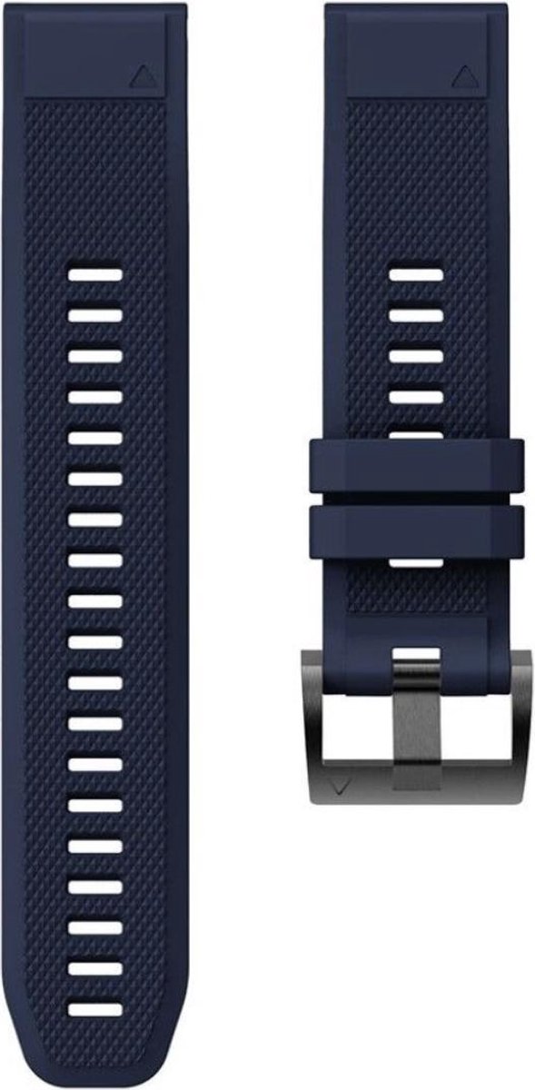 Siliconen Bandje QuickFit 20mm - Blauw - Geschikt voor Garmin Fenix 5S & 5S Plus - En Meer Modellen
