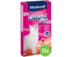Vitakraft Cat Liquid - Snack - Rund & Inuline - 10 x 6 st