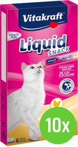 Vitakraft Cat Liquid - Snack Kip & Taurine - 10 x 6 st