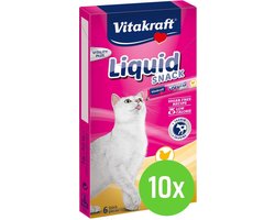 Vitakraft Cat Liquid - Snack Kip & Taurine - 10 x 6 st