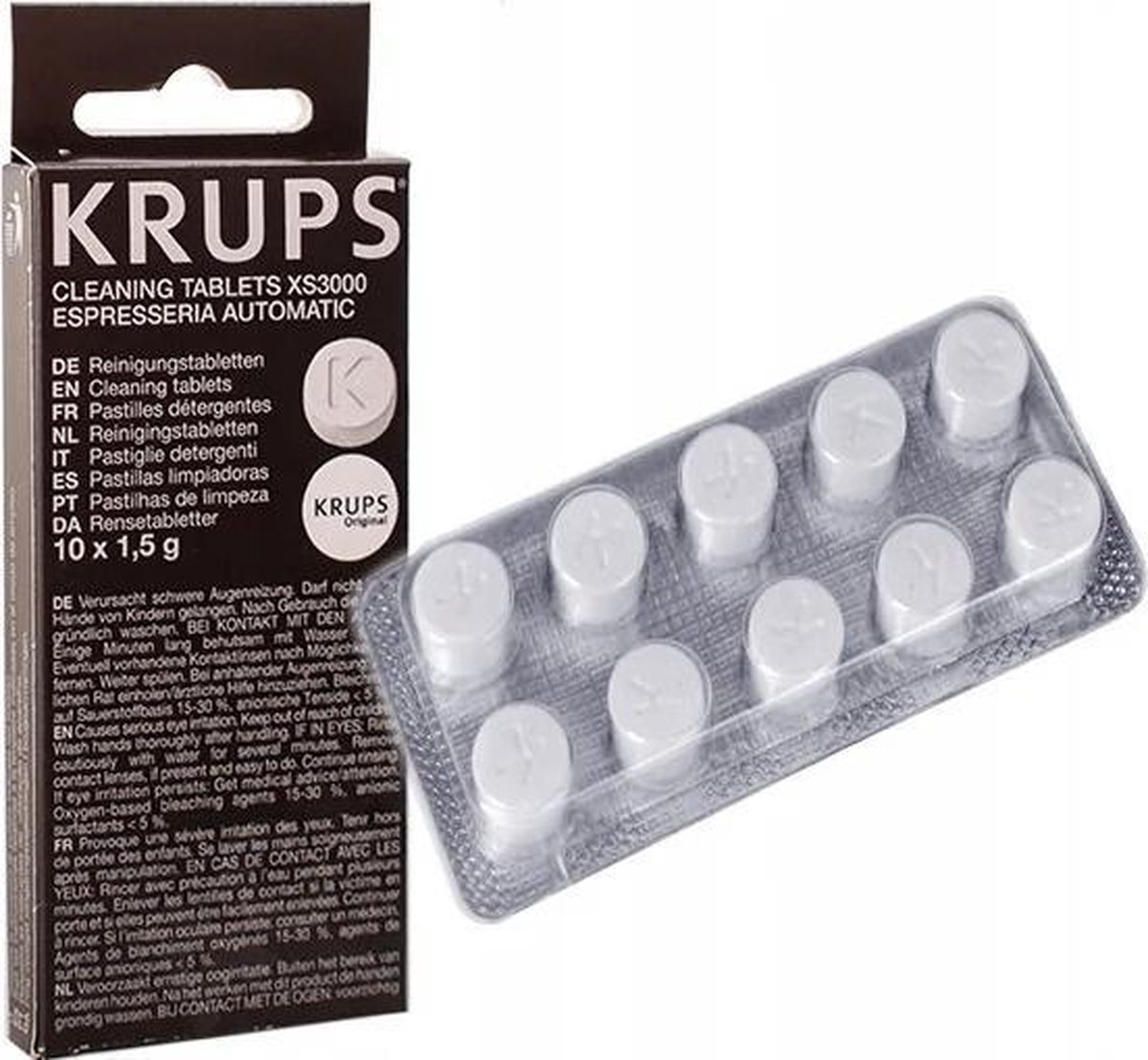 Krups Moulinex nettoyant pastilles nettoyantes café - 10pcs - agent  nettoyant... | bol.com