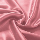 Beauty Silk - Hoeslaken - Glans Satijn - Flamingo Roze - 90x200