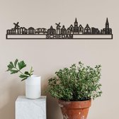 Skyline Schiedam zwart mdf (hout) - 60cm - City Shapes wanddecoratie