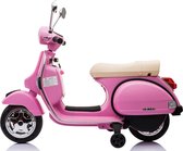 Vespa PX150 rose, scooter électrique pour enfants 12V 4,5 Ah, 1 place avec radio