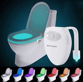 Toiletlamp | Bewegingssensor | WC Nachtlamp | USB Oplaadbaar | 8 Kleuren | Waterdicht