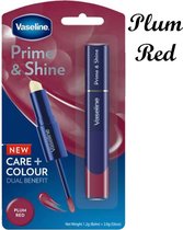 Vaseline Prime & Shine Lipbalm - Plum Red