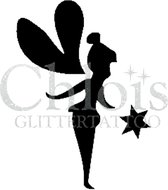 Chloïs Glittertattoo Sjabloon 5 Stuks - Fairy - CH3506 - 5 stuks gelijke zelfklevende sjablonen in verpakking - Geschikt voor 5 Tattoos - Nep Tattoo - Geschikt voor Glitter Tattoo,