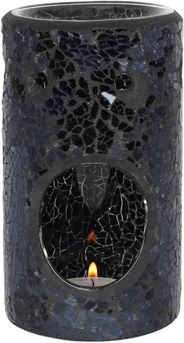 Something Different - Black Crackle Pillar Oliebrander - Zwart
