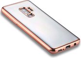 Voor Galaxy S9 + Galvaniseren Side TPU Beschermende Back Cover Case (Rose Gold)
