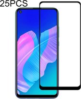 25 STUKS 9H Oppervlaktehardheid 2.5D Volledige lijm Volledig scherm Gehard glasfilm voor Huawei Y7p 2020