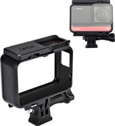 PULUZ ABS kunststof framebevestiging beschermhoes met basisgesp en lange schroef voor Insta 360 One R 4K / panoramische camera met dubbele lens / 1,0 inch (zwart)