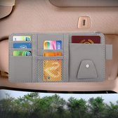 Auto Zonneklep Board Papieren Tissue Box CD Case Rits Houder Card Bag Organizer (grijs)