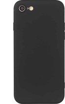 Rechte rand effen kleur TPU schokbestendig hoesje voor iPhone 6 (zwart)