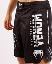 Venum SIGNATURE MMA Fightshorts Zwart Wit M - Jeansmaat 33
